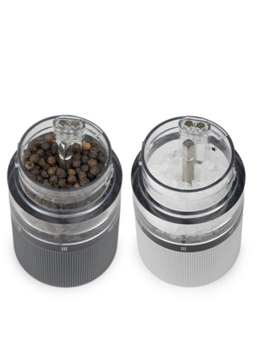 Peugeot Line Sense Duo elektrisch, Pfeffermühle carbon+Salzmühle aluminium 20 cm