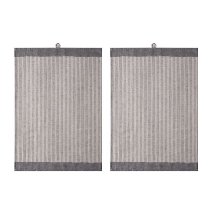Proflax 4323 Geschirrtuch 838 grey, 50x70cm 2er Set