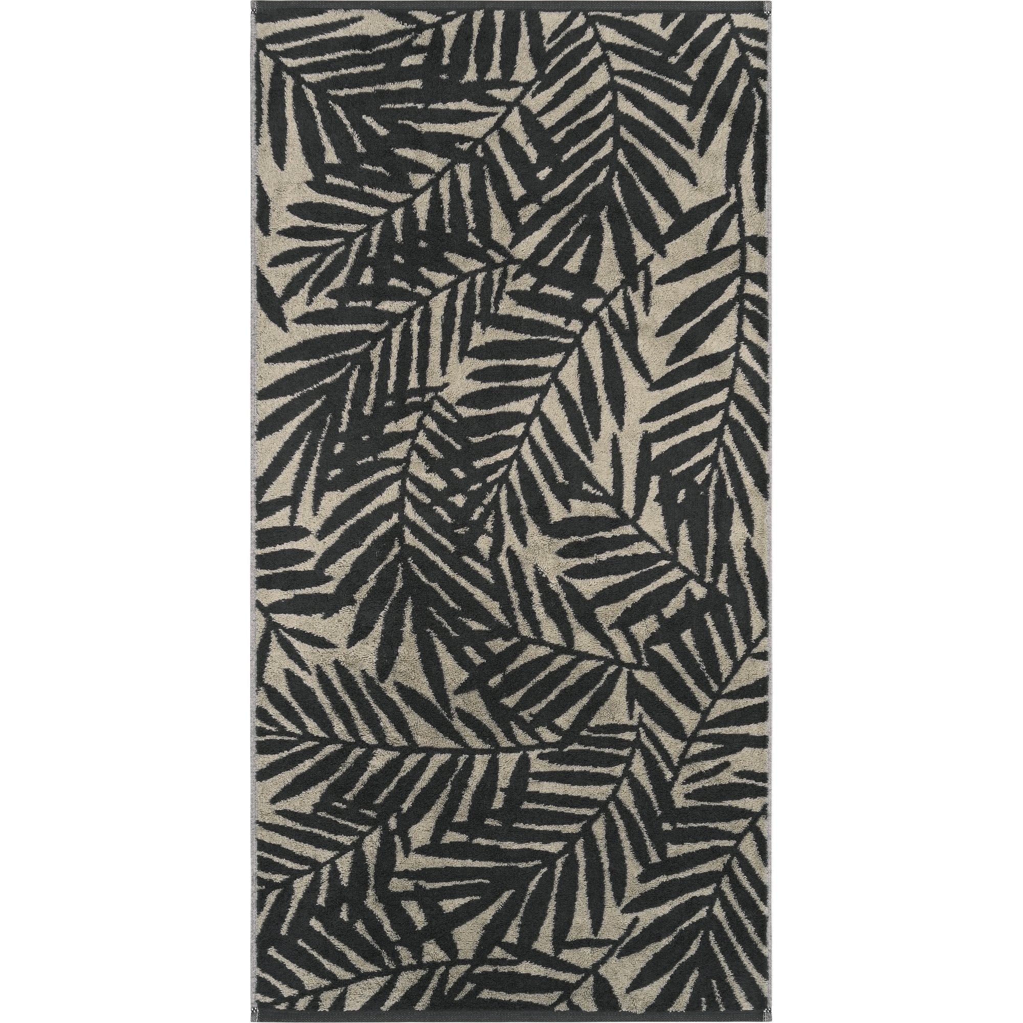 Cawö Maison Blätter Duschtuch, 70x140cm, Fb. 37 basalt