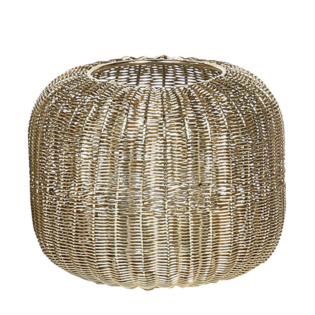 WMG Marin Windlicht gold, h 13cm d 16cm