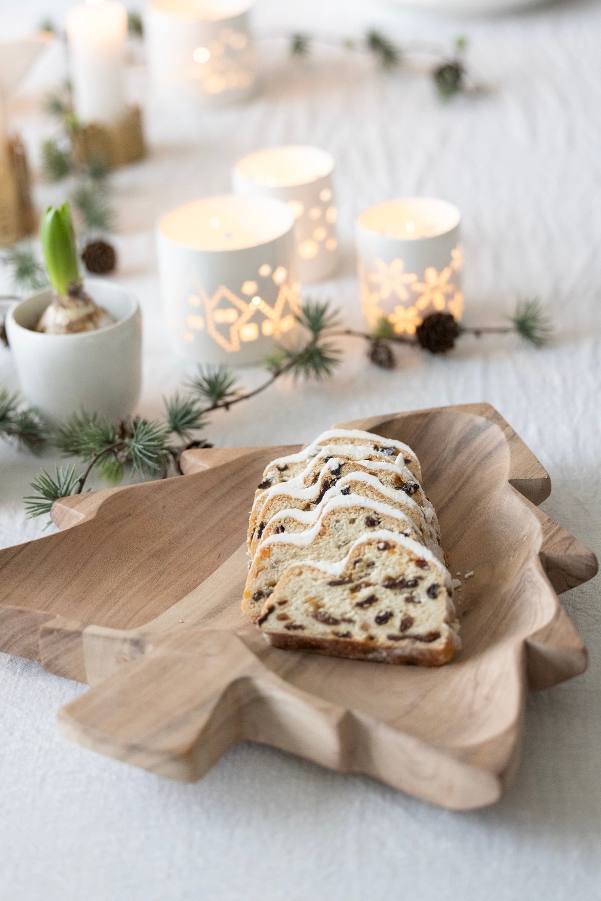 Dekoriertes Tablett