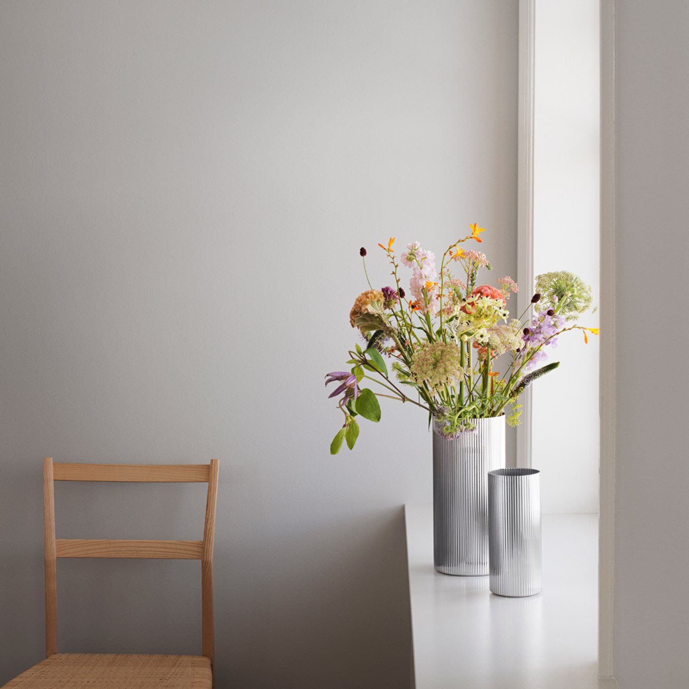 Georg Jensen Bernadotte Vase Stainless Steel Medium