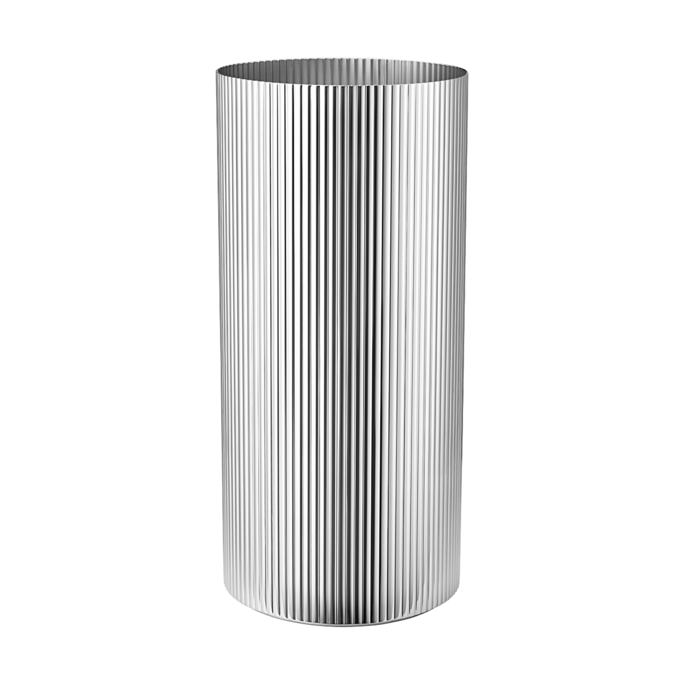 Georg Jensen Bernadotte Vase Stainless Steel Groß