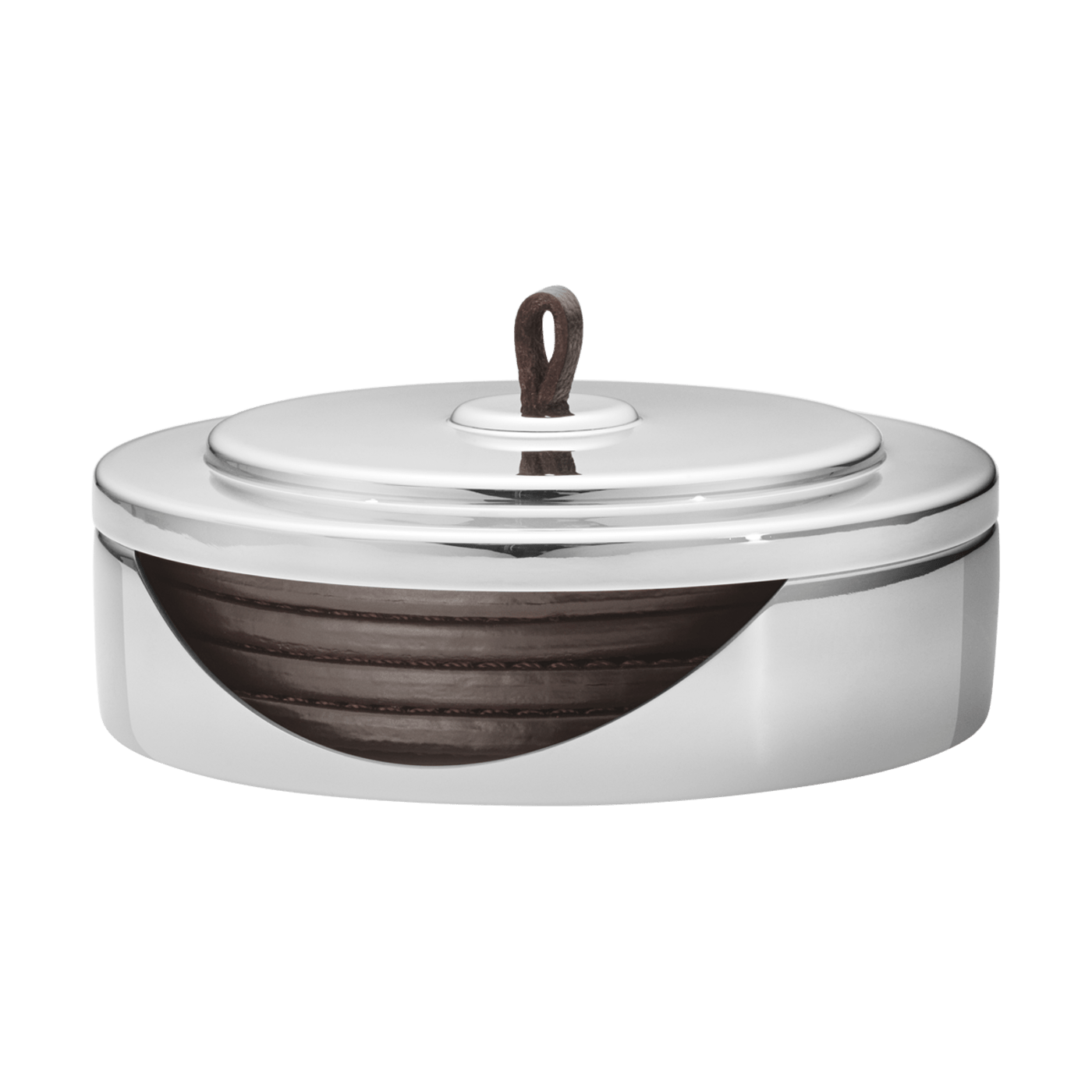 Georg Jensen Manhattan 4 tlg Untersetzer Set Leder