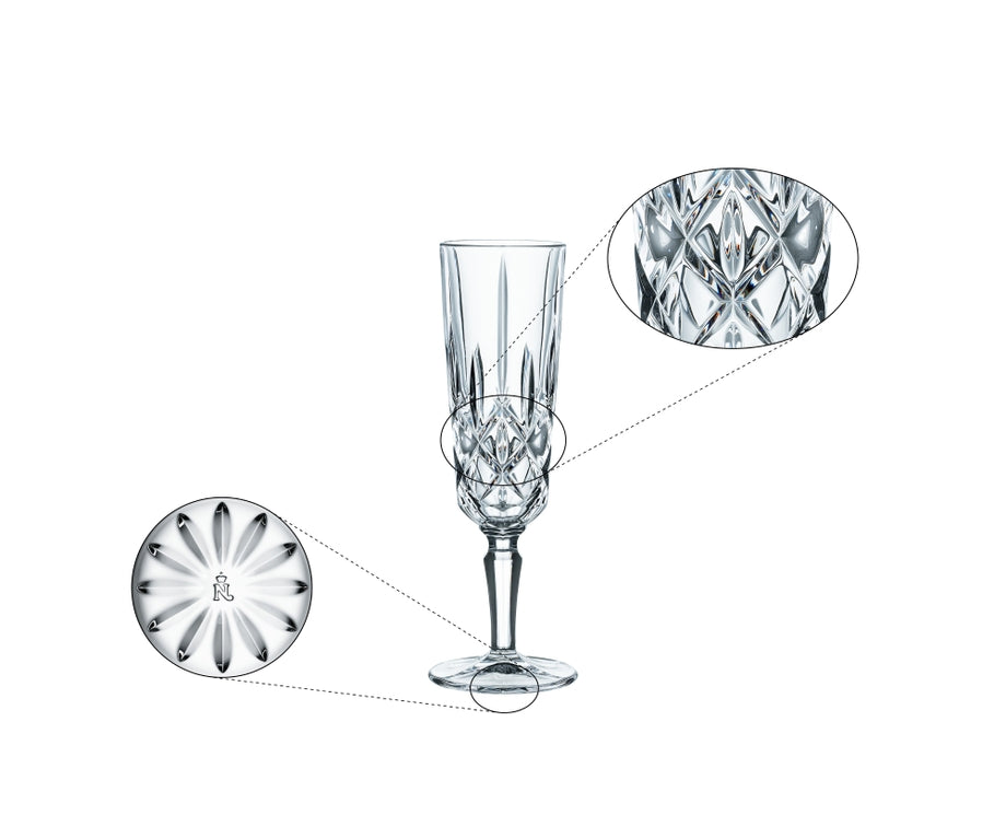 Nachtmann NOBLESSE Champagnerglas 6er Set