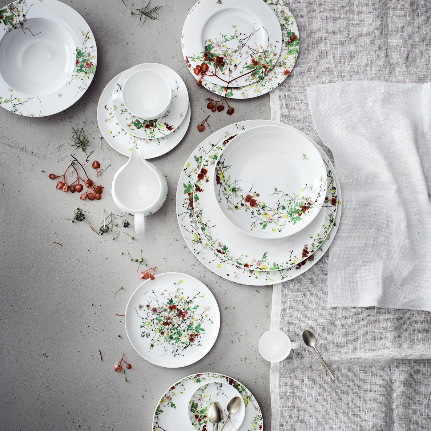 Rosenthal Brilliance Fleurs Sauvages Brotteller 18 cm