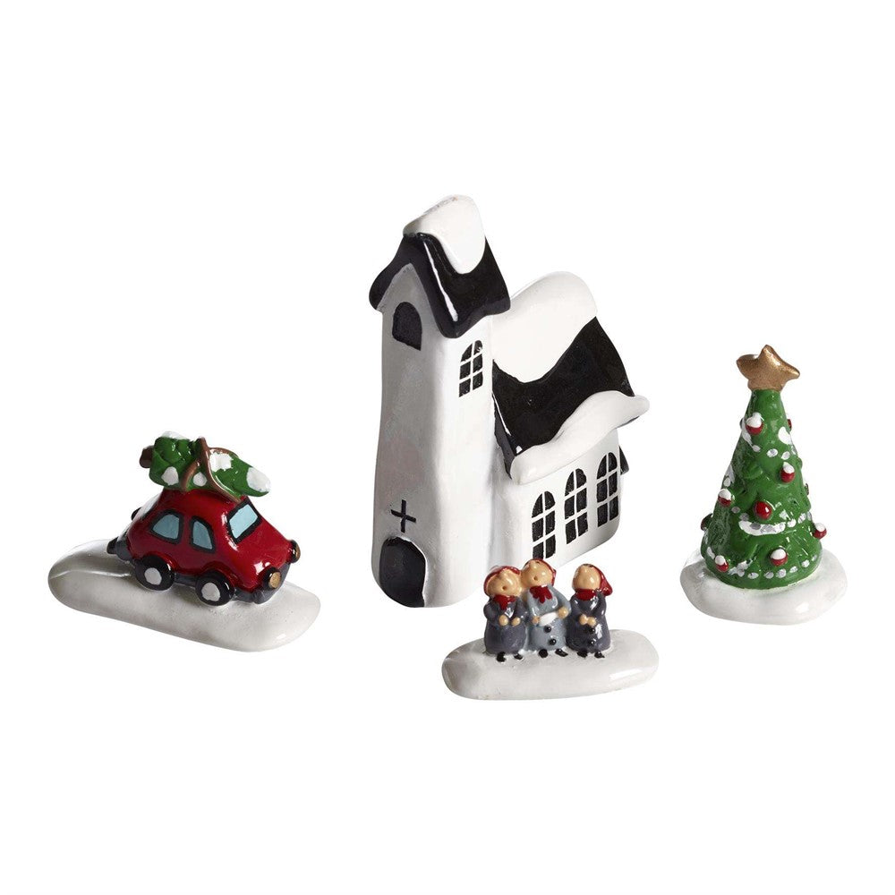 Nääsgränsgarden Winterkirche 4-teilig H. 1,5-8cm 127004