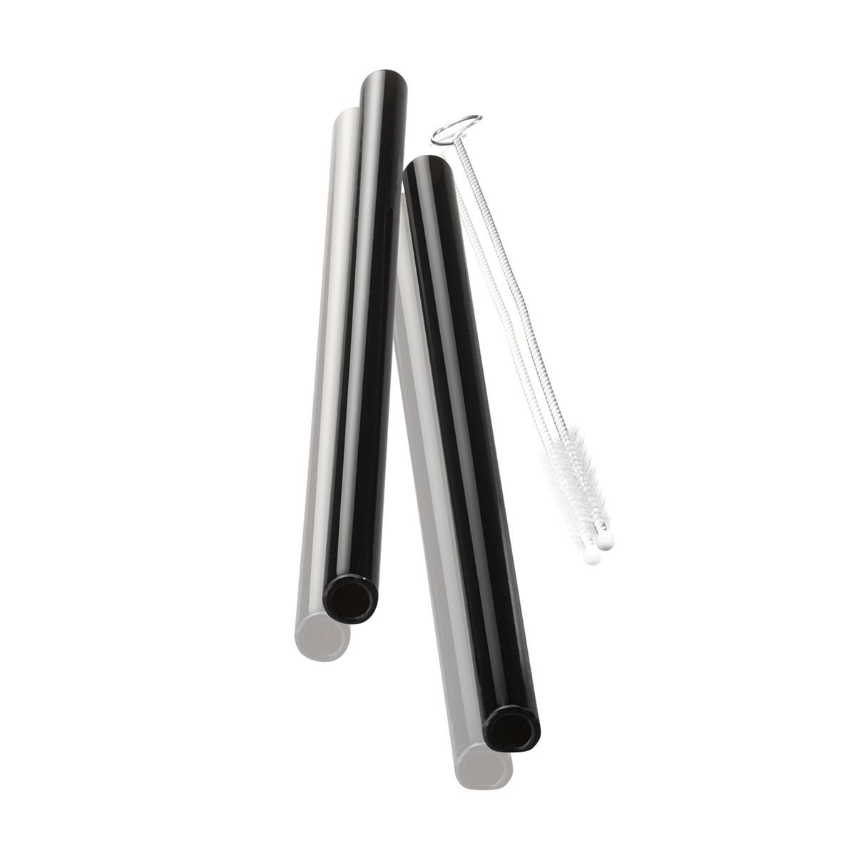 Gefu Glastrinkhalme Future schwarz 18cm 4 er Set