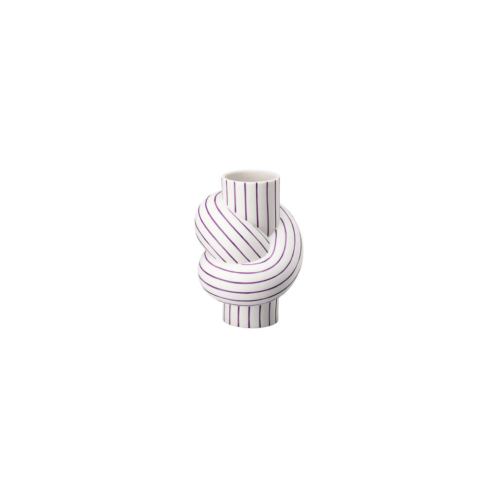 Rosenthal Vase Node Stripes Plum, 12cm