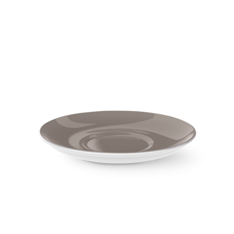 Dibbern Solid Color Cappuccino Untertasse kiesel