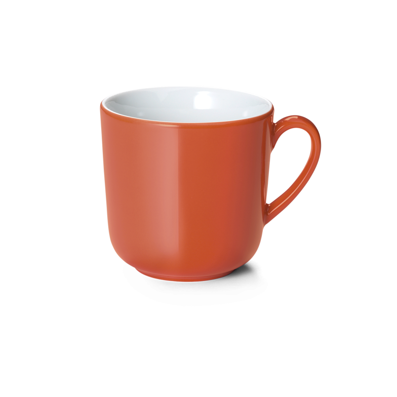 Dibbern Solid Color Becher mit Henkel koralle 0,45l