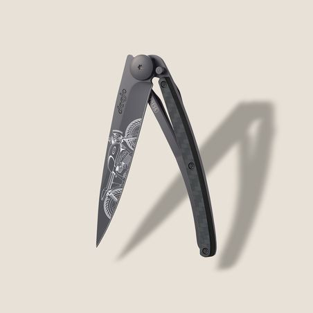Deejo Taschenmesser 37g Carbon Café Racer