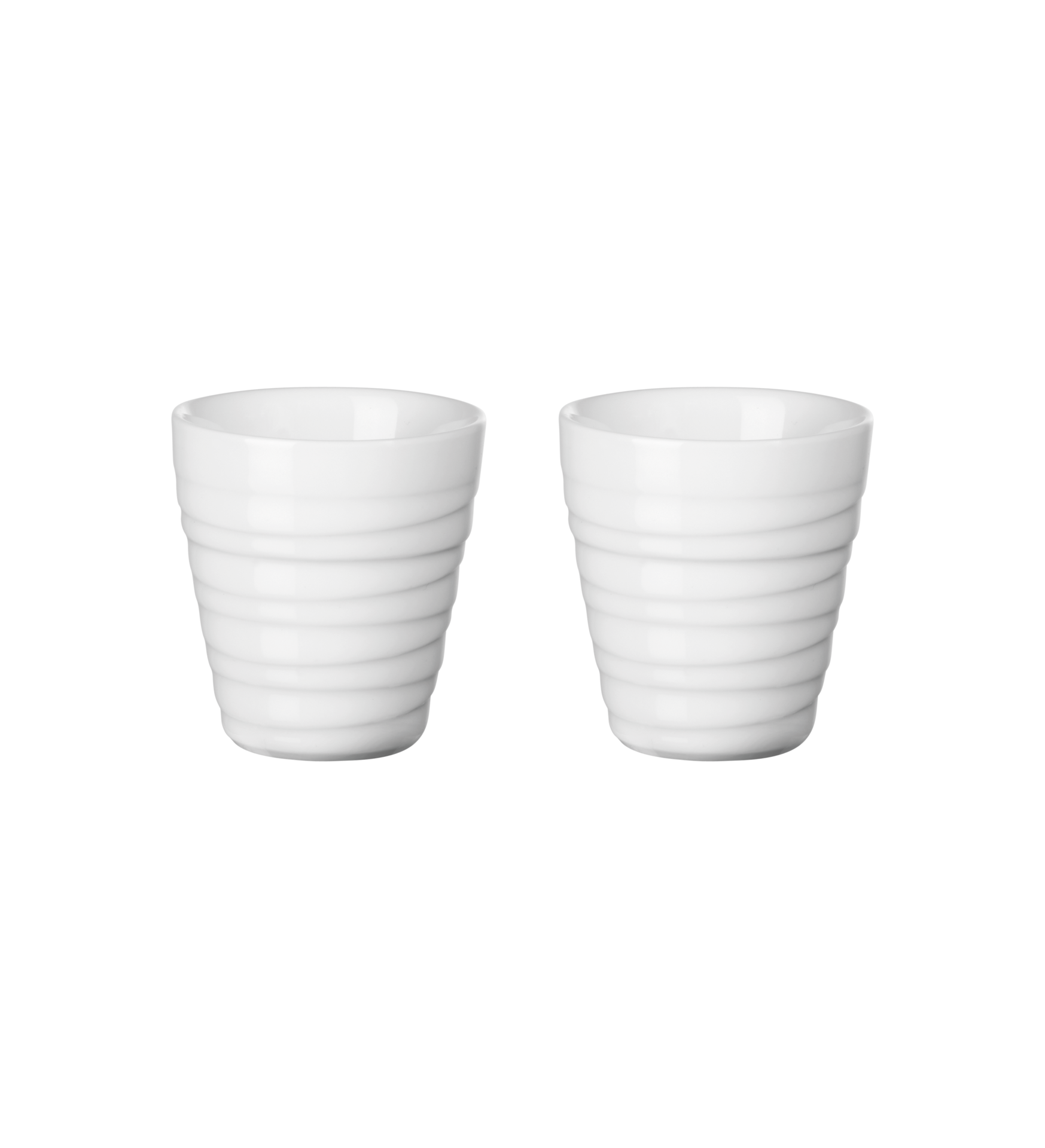 ASA thermo Thermobecher twisted weiß D. 6,5 cm H. 7 cm 0,08 l doppelwandig
