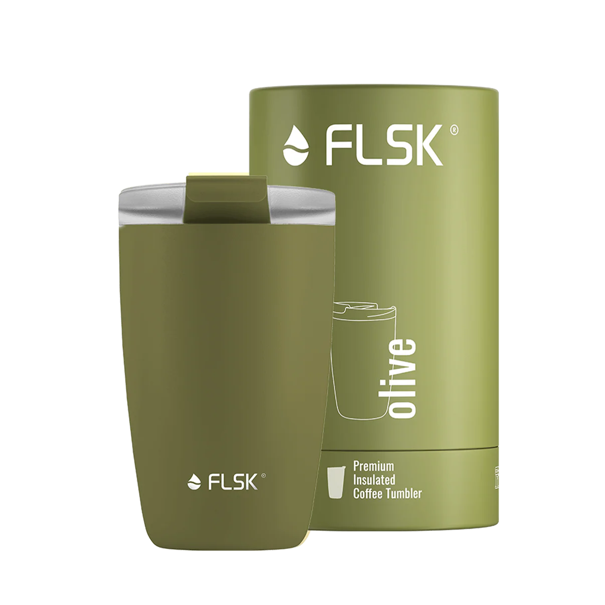 FLSK Thermobecher To go olive 350ml