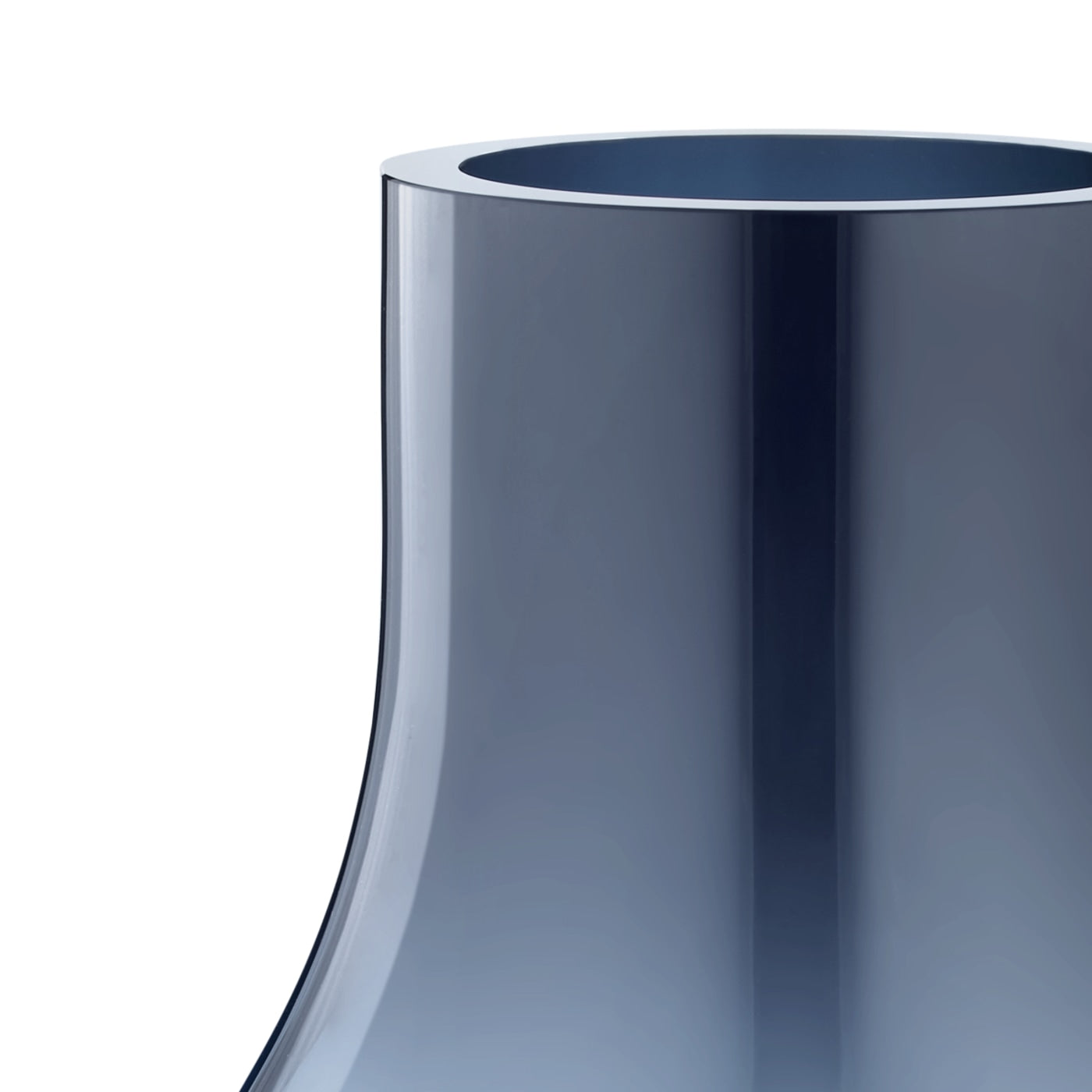 Georg Jensen Vase Cafu Glass 300 mm tiefblau