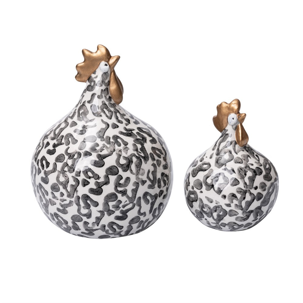 Höna Hen Savanna Keramik 2er Set 9cm und 13 cm