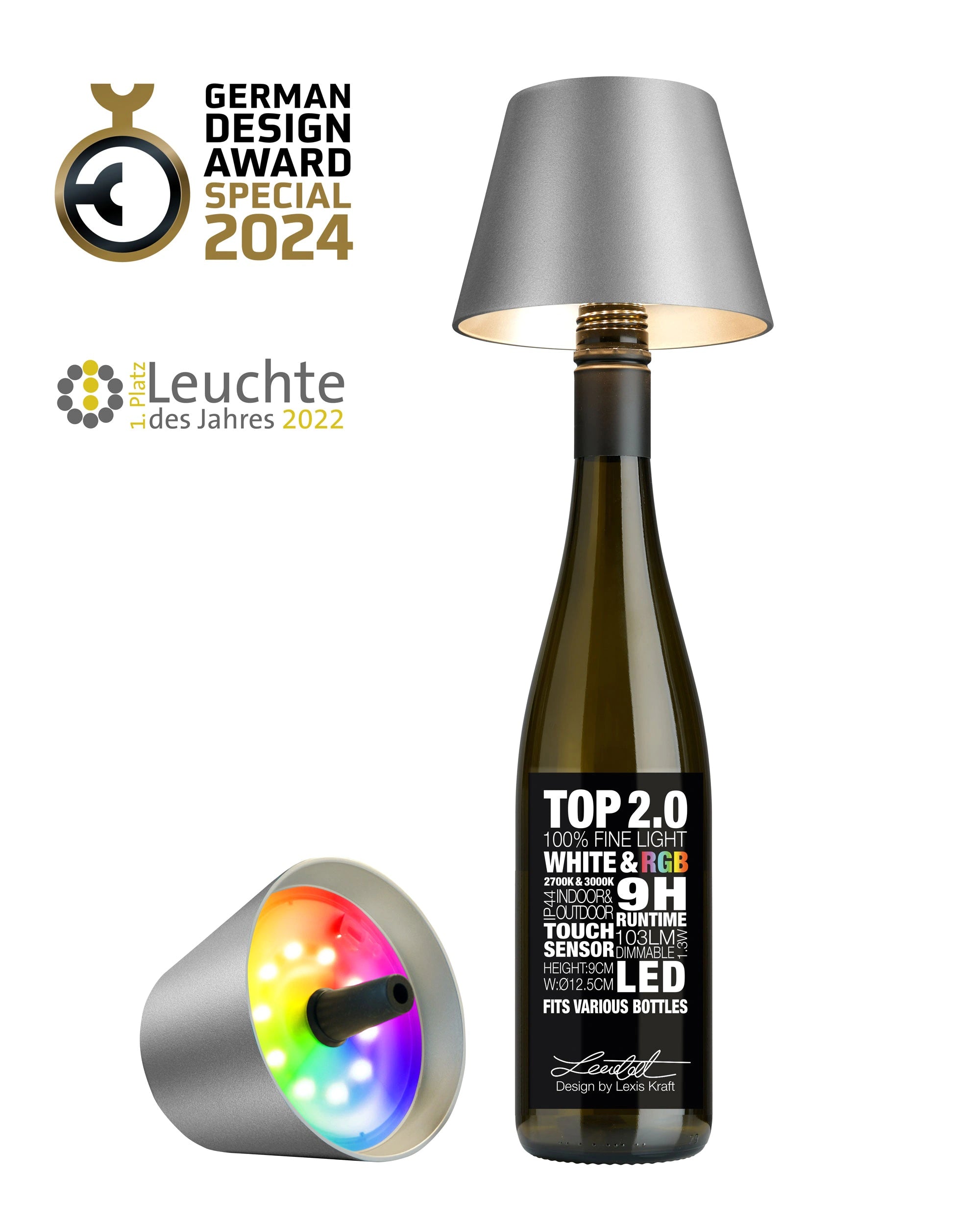Sompex Top 2.0 graphit-metallic RGBW