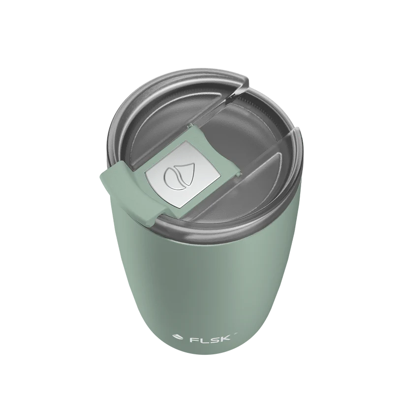 FLSK, Thermo Kaffeebecher to go, sage, 350ml