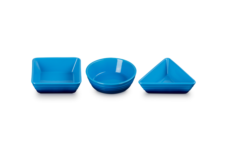 Le Creuset Tapasschalen 3-Set azure
