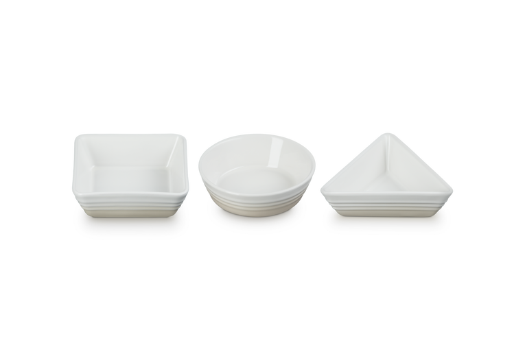 Le Creuset Tapasschalen 3-Set meringue