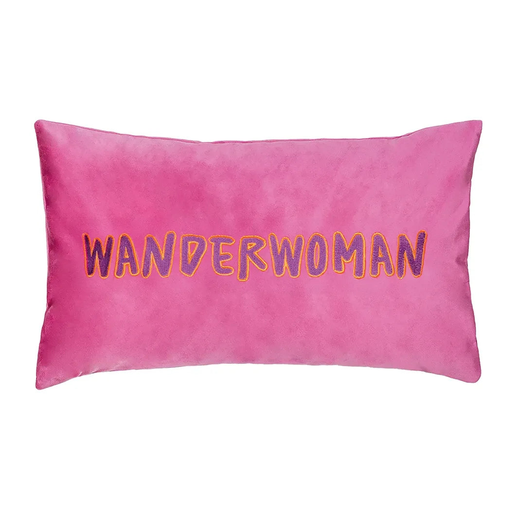 PAD Kissenhülle Letters Wanderwoman hot-pink 30x50cm