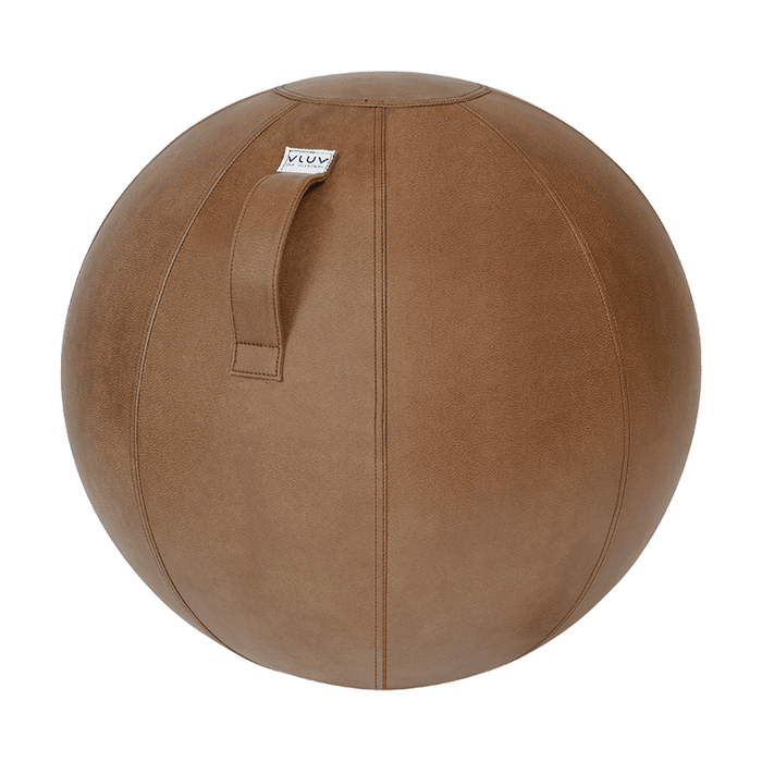 Vluv Bol VEEL Sitzball Lederimitat Cognac, 65cm