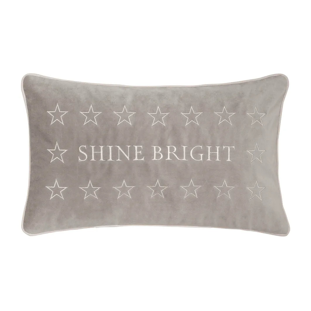 Pad Shine Kissenhülle taupe, 30 x 50 cm
