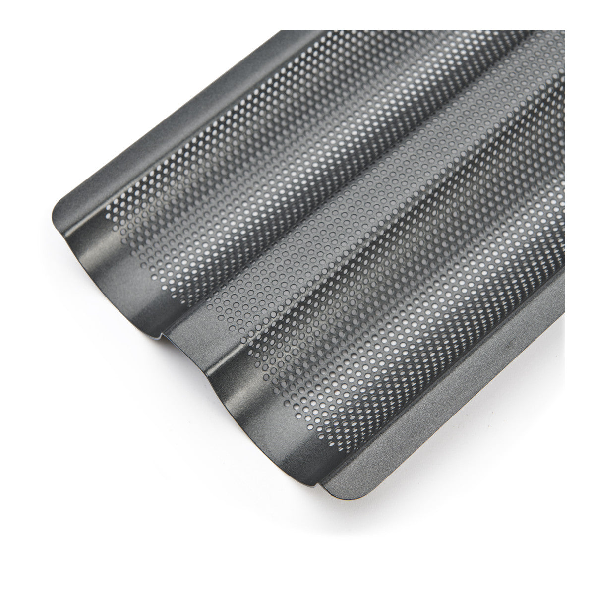 de Buyer doppeltes perforiertes Baguette Blackblech