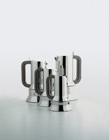 Alessi Espressokocher aus Edelstahl, Magnetboden aus Stahl, Induktionsgeeignet, 6 Tassen
