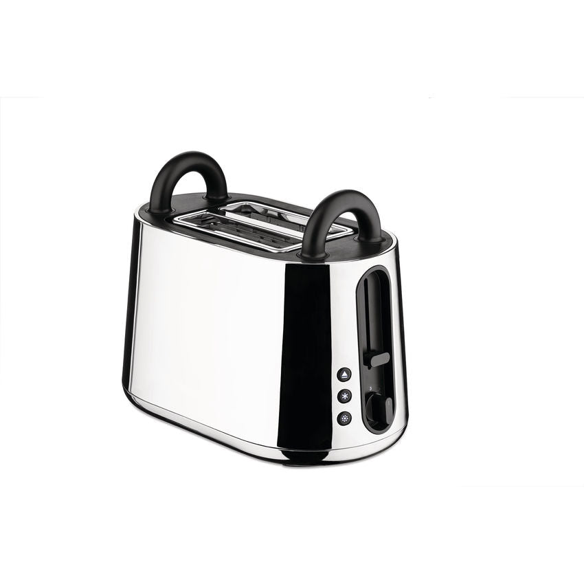 Alessi Toru Toaster elektrisch aus Edelstahl 18/10 u. thermoplastischem Harz, schwarz
