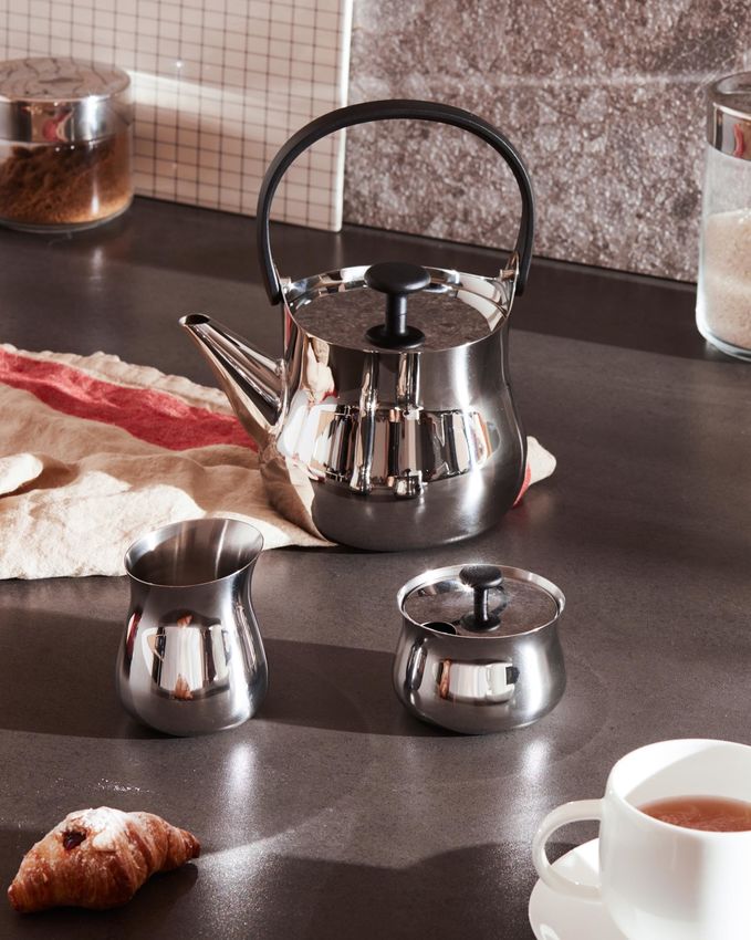 Alessi Cha Rahmkännchen aus Edelstahl, glänzend poliert