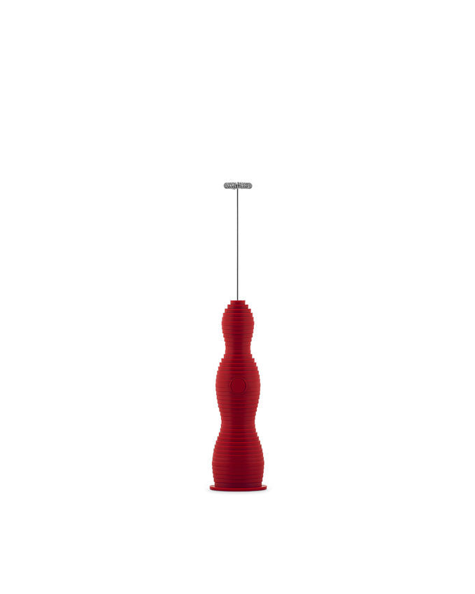 Alessi Pulcina Milchaufschäumer rot, aus thermoplastischen Harz