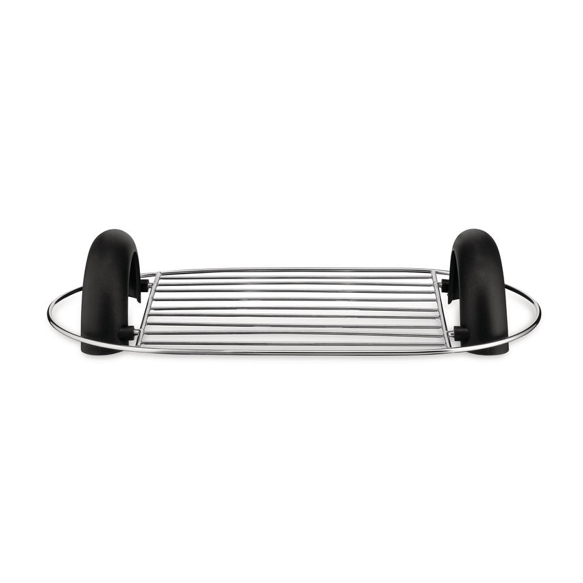 Alessi Toru Brioche-Wärmergrill aus Edelstahl 18/10 u. thermoplastischem Harz, schwarz