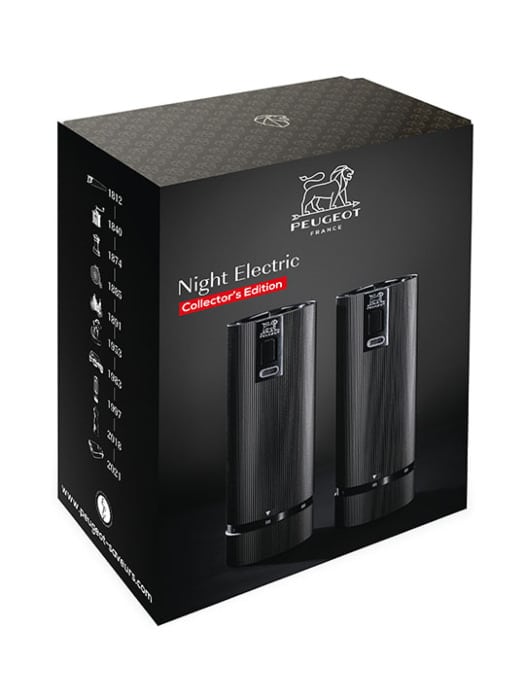 Peugeot Night Electric Line Duo Pfeffer-und Salzmühle mattschwarz 15cm
