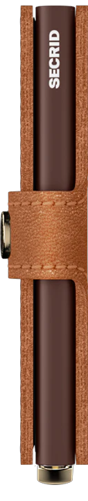 Secrid Premium Miniwallet Emboss Lines Cognac