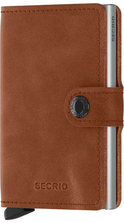 Secrid Miniwallet Vintage Cognac Silver
