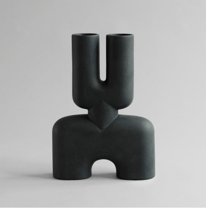 101 cph - Cobra Vase Double Medio black