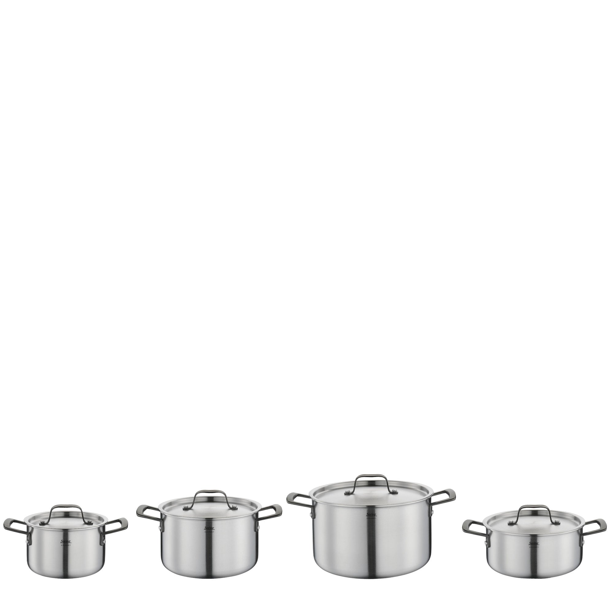 Spring GOURMET Topf-Set 4-teilig schwarz