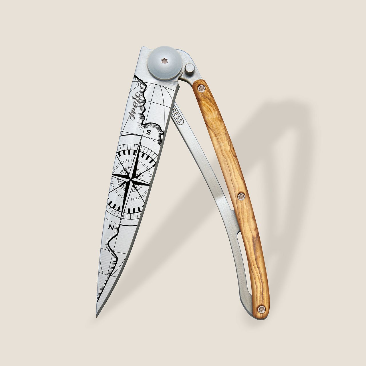 Deejo Taschenmesser 37g Olivenholz Terra Incognita
