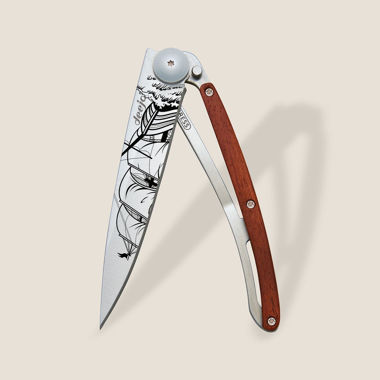 Deejo Taschenmesser 37g Korallenholz Korsar