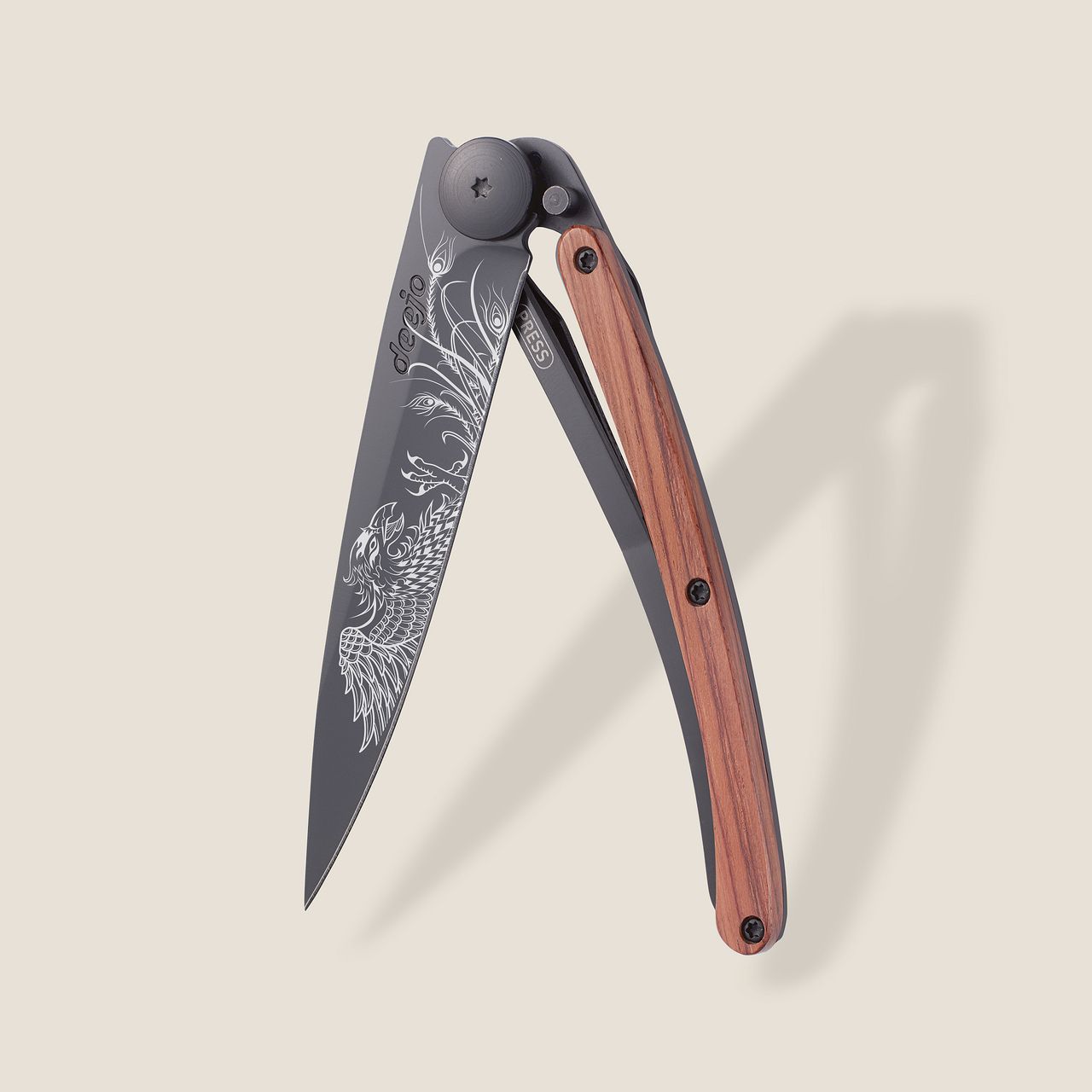 Deejo Taschenmesser 37g Korallenholz Phoenix