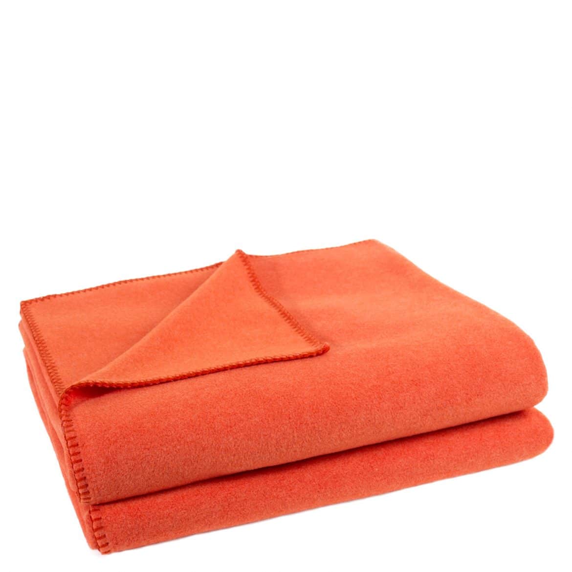 Zoeppritz Soft-Fleece Decke Farbe 265 papaya 160 x 200 cm