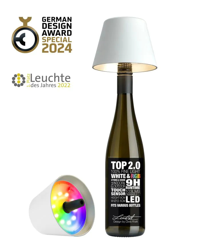 Sompex TOP 2.0 Flaschenleuchte weiß RGB