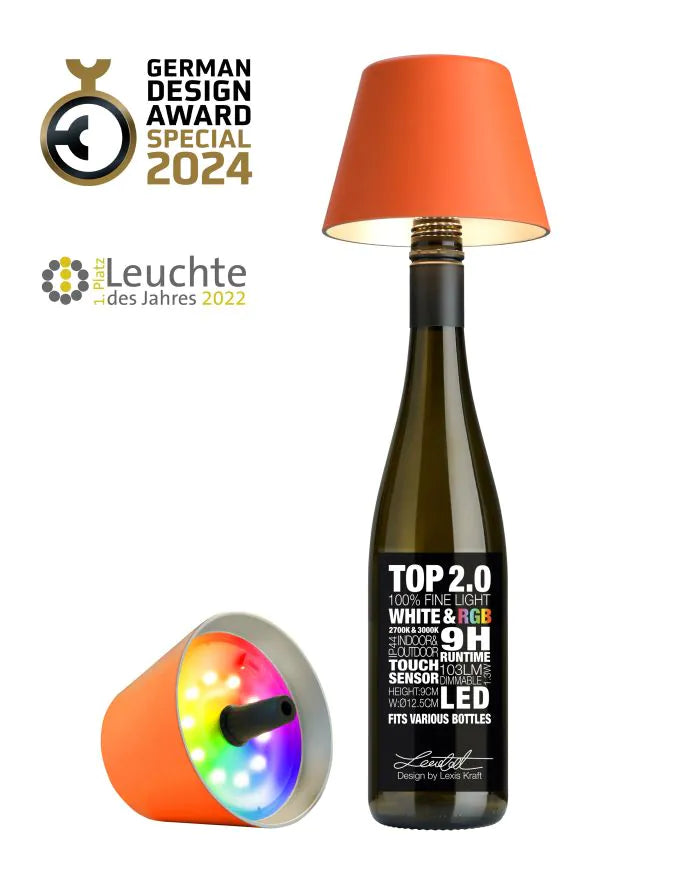 Sompex TOP 2.0 Flaschenleuchte orange RGB