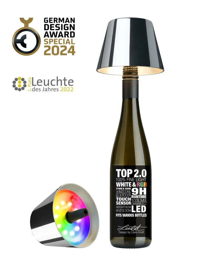 Sompex TOP 2.0 Flaschenleuchte chrom RGB