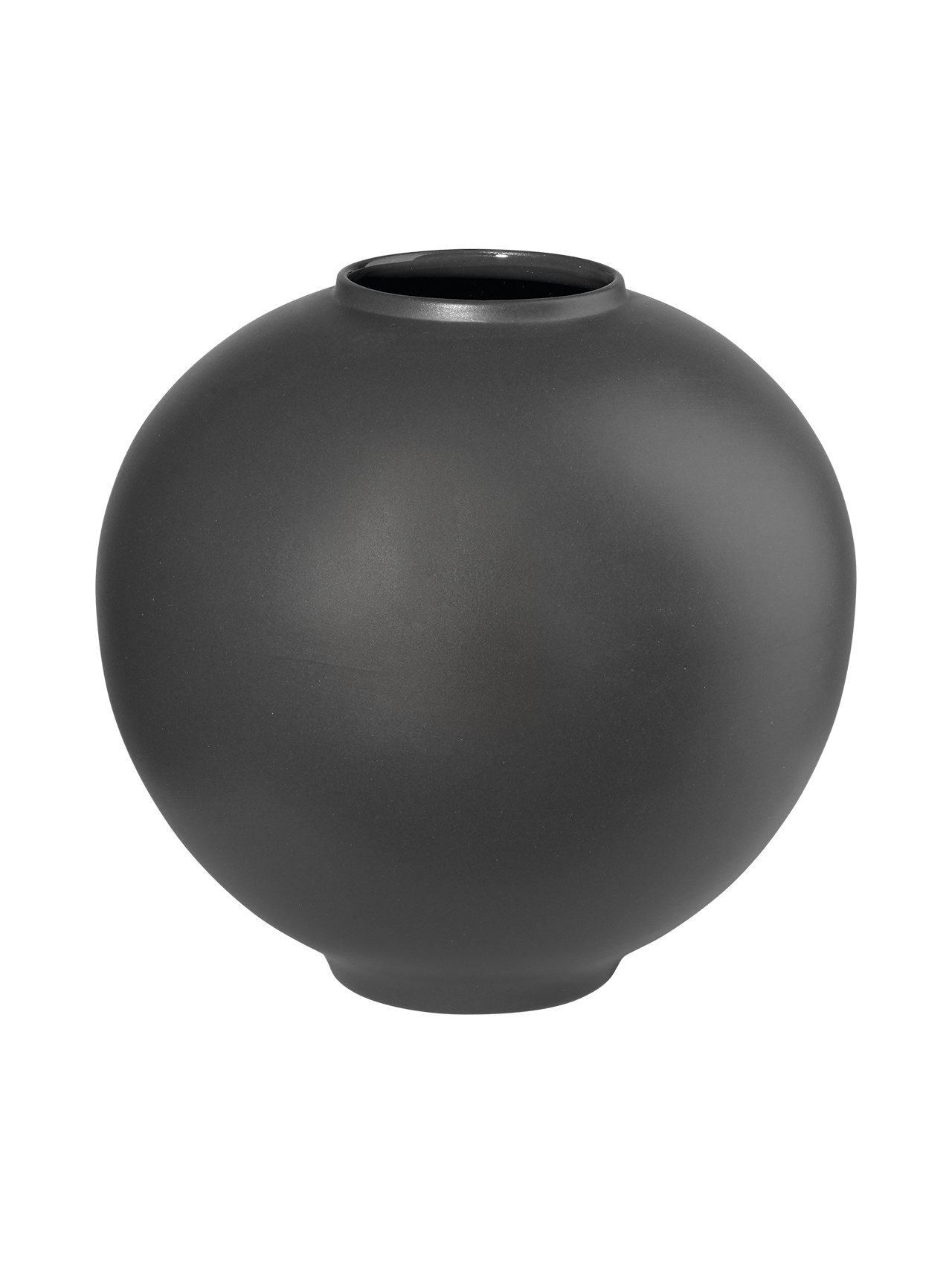 ASA mara Vase Interior basalt anthrazit matt D. 17,5 cm H. 16,5 cm Handarbeit