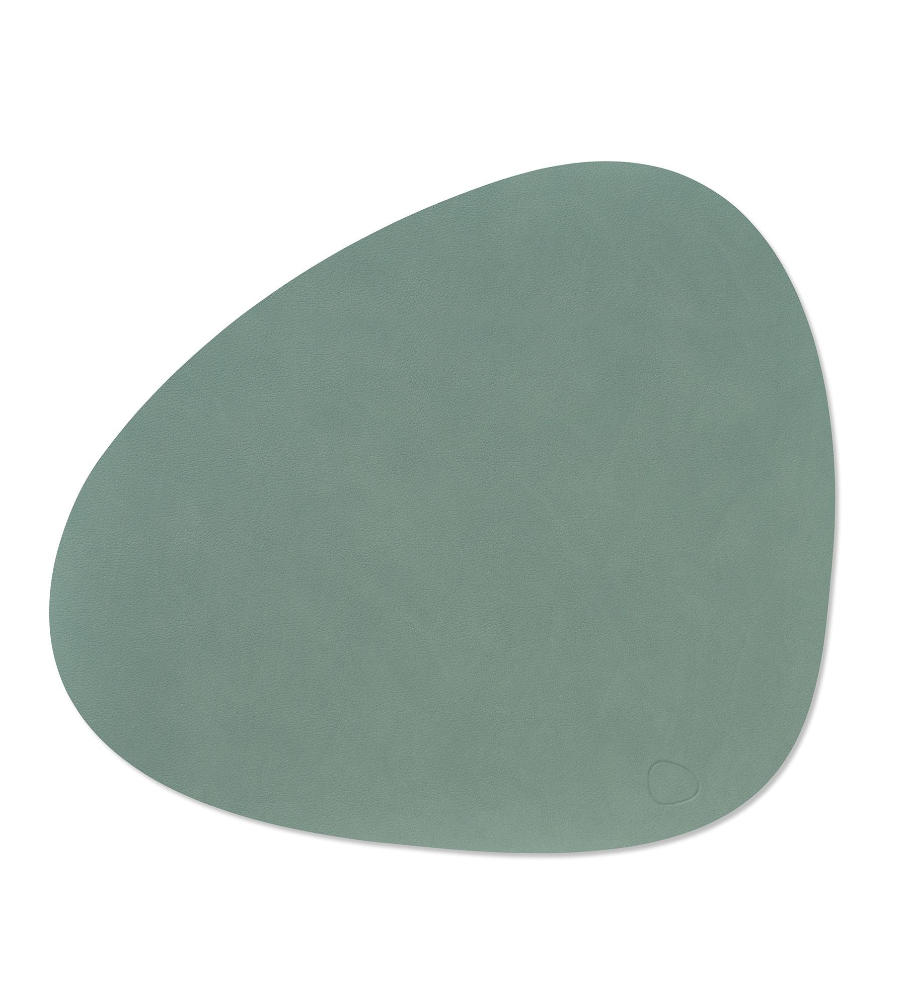 LindDNA Tischset Leather Nupo pastell green Curve L 37 x 44 cm