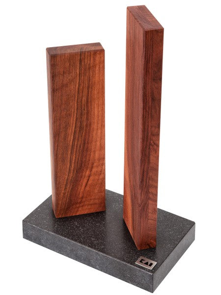 KAI Schneidbretter & Messerblöcke "Stonehenge" STH-4.3 Magnet Messerblock Granit/ Walnuss klein